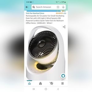 circulator with light rechargable